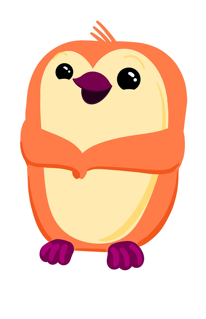 Orange penguin
